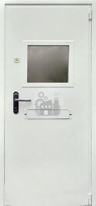 Кассовая дверь со стеклом и лотком-ДВ-1177